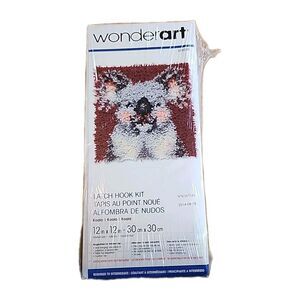 Wonderart Latch Hook Kit KOALA 12" by 12" Craft Kit Rug Making